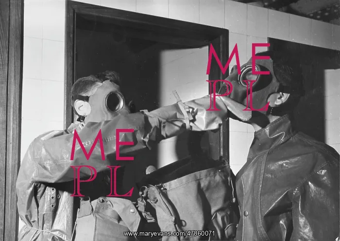 : Decontamination Drill, World War II : Decontamination Drill, World War II