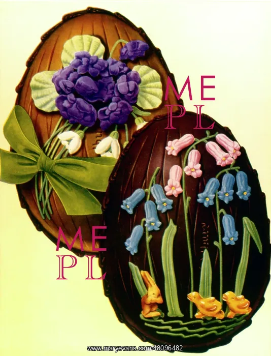  : Decorated chocolate Easter eggs