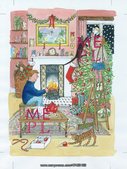 : Decorating the Christmas Tree : Decorating the Christmas Tree