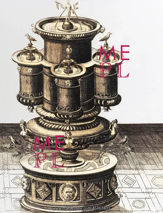 : Decorative 16th century fountain : Decorative 16th century fountain