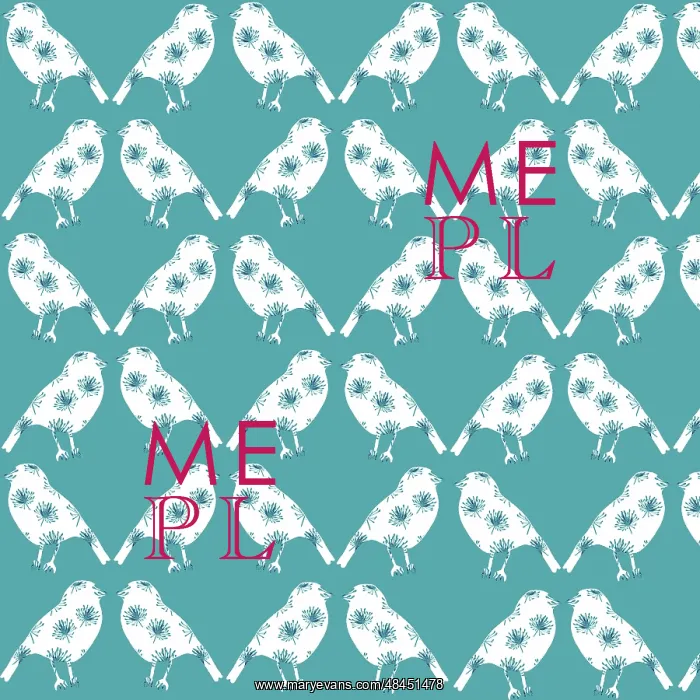  : Decorative bird pattern