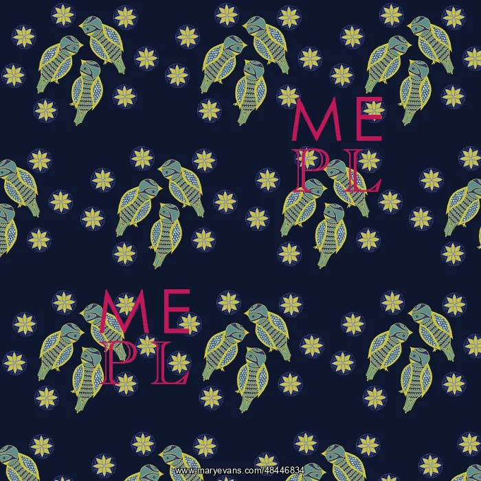  : Decorative birds pattern