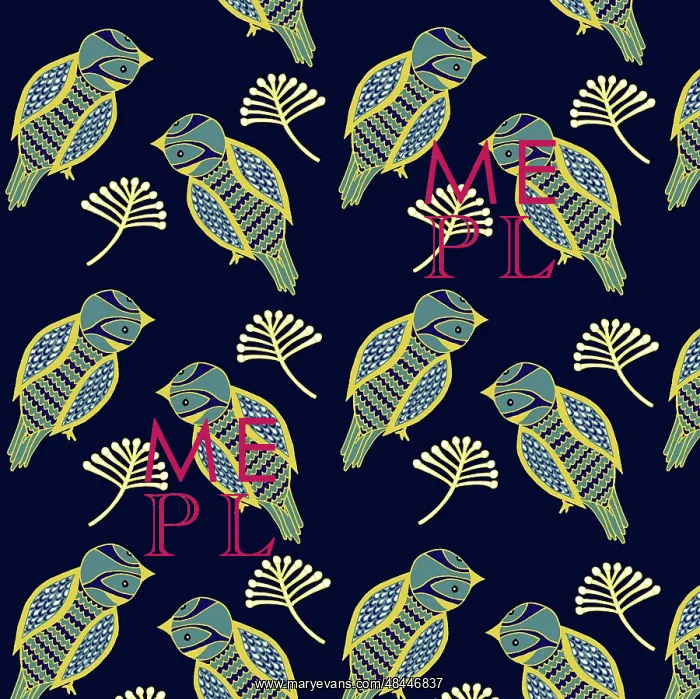  : Decorative birds pattern