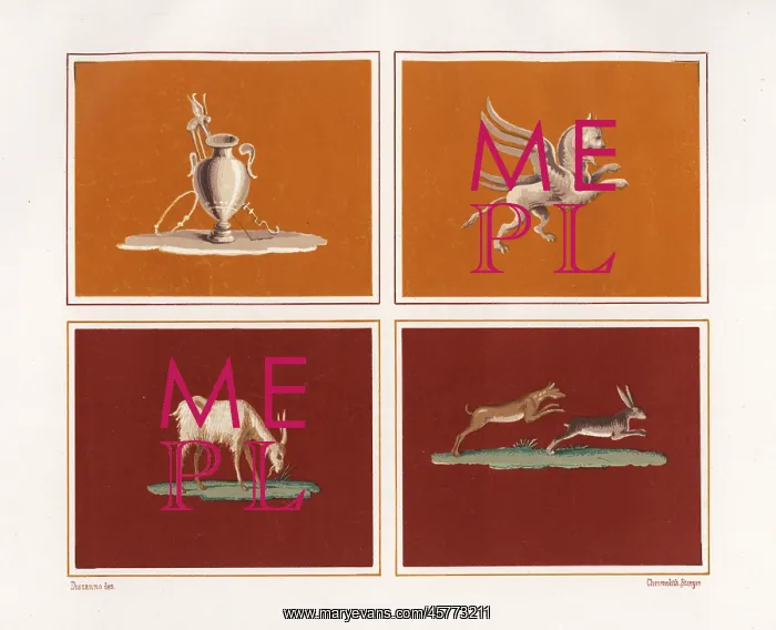 : Decorative figures from the House of Epigrams : Decorative figures from the House of Epigrams