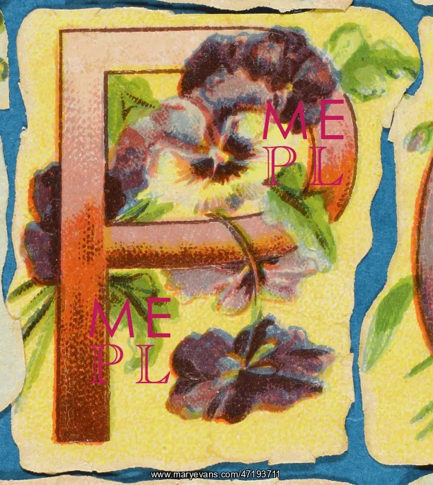  : Decorative Flower Alphabet - P