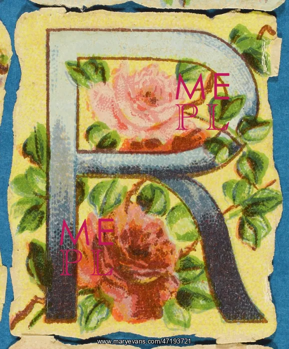  : Decorative Flower Alphabet - R