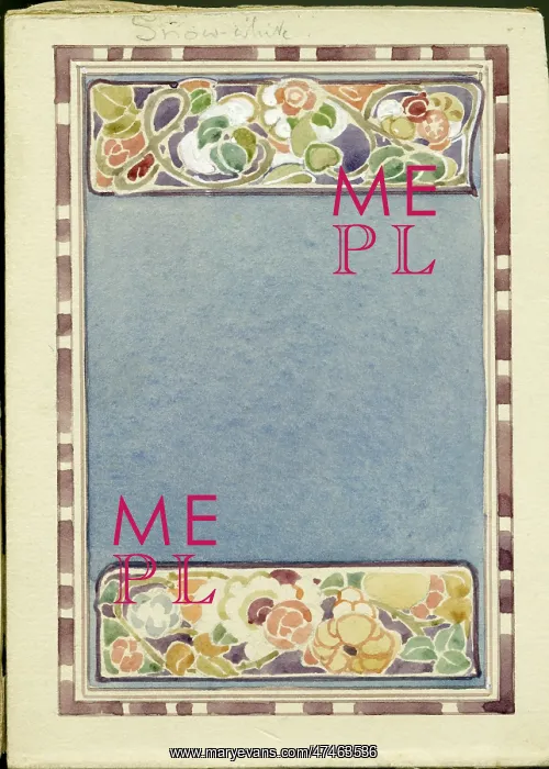  : Decorative frame for Snow-White and the Seven Dwarfs