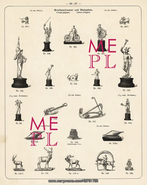 : Decorative letter weights and paper weights : Decorative letter weights and paper weights