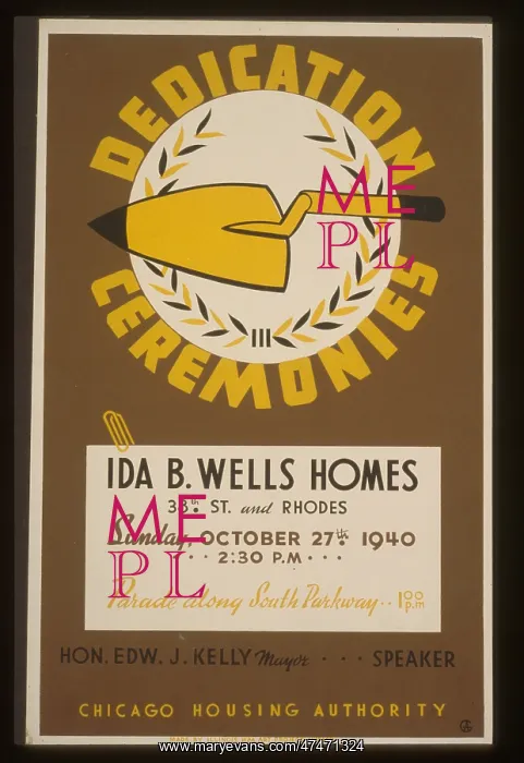 : Dedication ceremonies - Ida B. Wells Homes... parade along : Dedication ceremonies - Ida B. Wells Homes... parade along