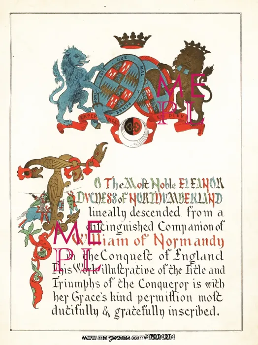 : Dedication page with illuminated inscription : Dedication page with illuminated inscription