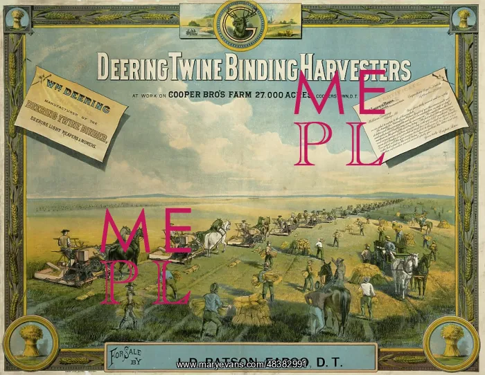 : Deering harvester machines : Deering harvester machines