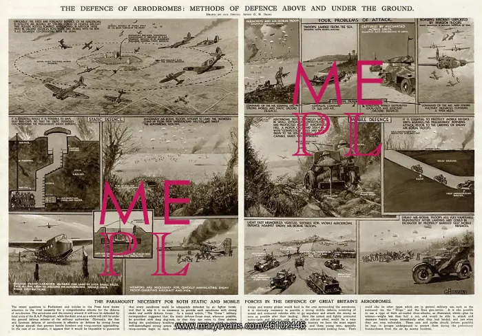 : Defence of British aerodromes by G. H. Davis : Defence of British aerodromes by G. H. Davis