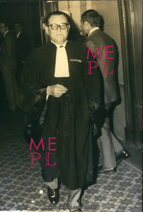 : Defence lawyer in Lucien Leger trial, Versailles, France : Defence lawyer in Lucien Leger trial, Versailles, France