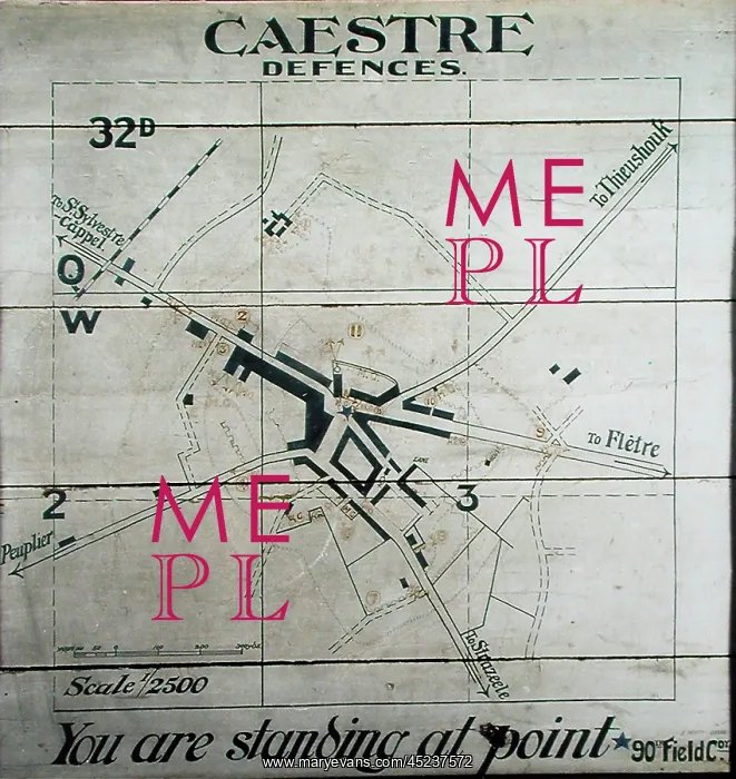 : The defences of the village of Caestre : The defences of the village of Caestre