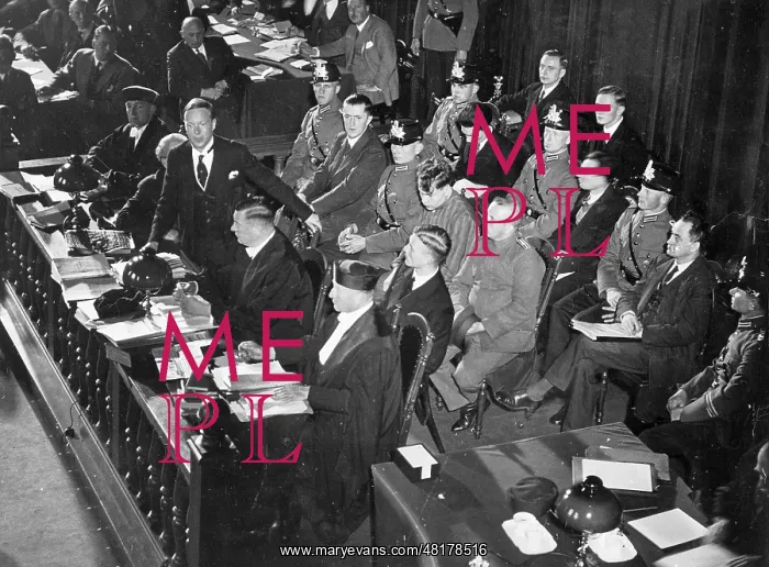 : Defendants at the Reichstag fire trial, 1933 : Defendants at the Reichstag fire trial, 1933