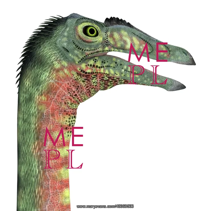 : Deinocheirus dinosaur portrait : Deinocheirus dinosaur portrait
