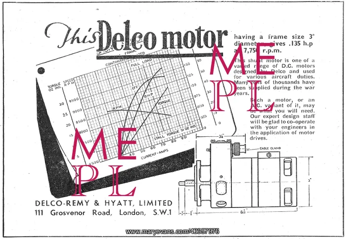  : Delco Electric Motors