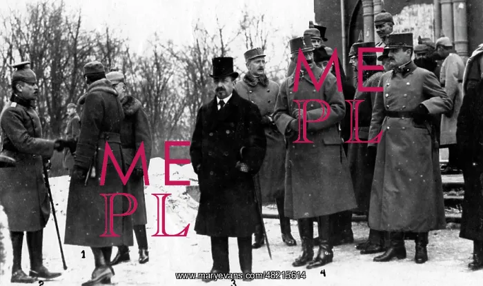 : Delegates at the peace negotiations in Brest-Litovsk, 1918 : Delegates at the peace negotiations in Brest-Litovsk, 1918