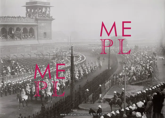 : Delhi Durbar, probably 1911, cavalry procession : Delhi Durbar, probably 1911, cavalry procession