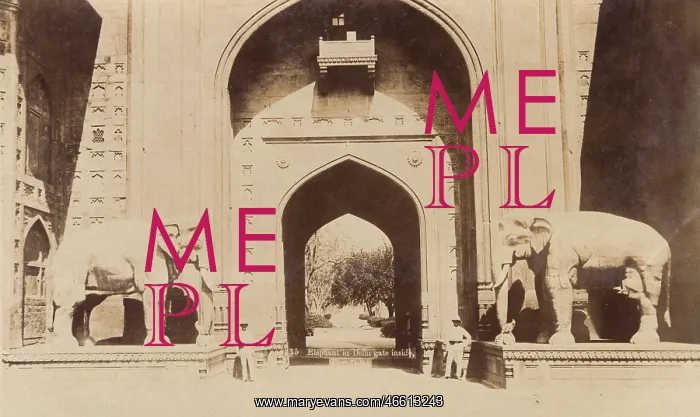 : Delhi - A major gate of the Red Fort : Delhi - A major gate of the Red Fort