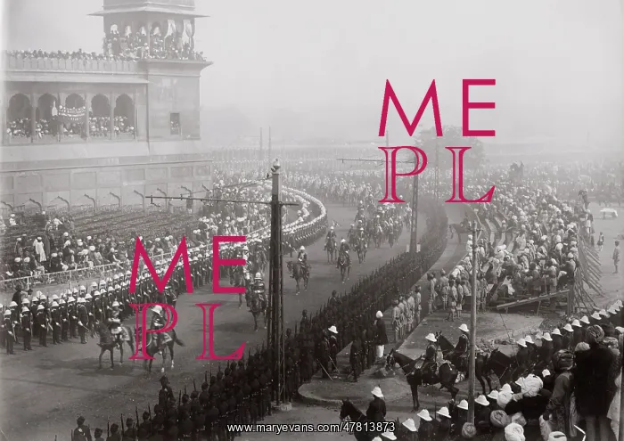 : Delhi at the time of the Delhi Durbar, Cavalry procession : Delhi at the time of the Delhi Durbar, Cavalry procession