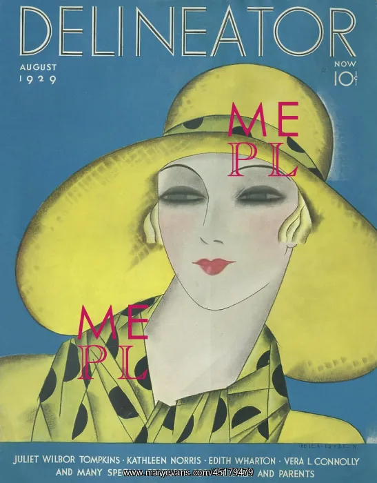 : Delineator cover August 1929 : Delineator cover August 1929