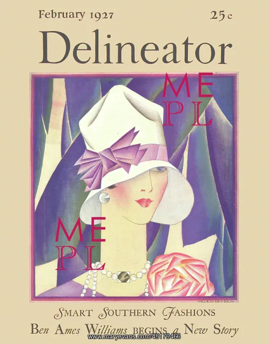 : Delineator front cover, February 1927 : Delineator front cover, February 1927