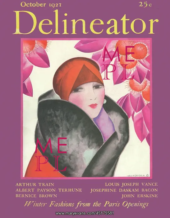 : Delineator cover, October 1927 : Delineator cover, October 1927
