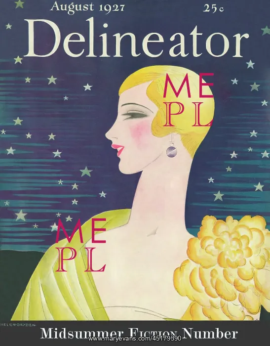 : Delineator magazine cover August 1927 : Delineator magazine cover August 1927