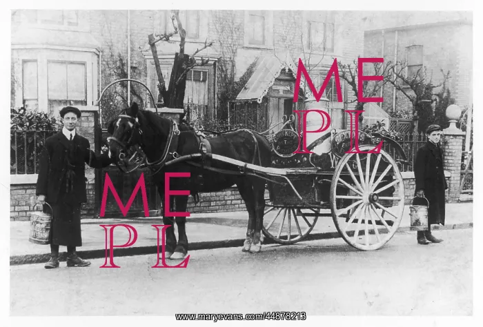 : DELIVERING MILK, C.1908 : DELIVERING MILK, C.1908