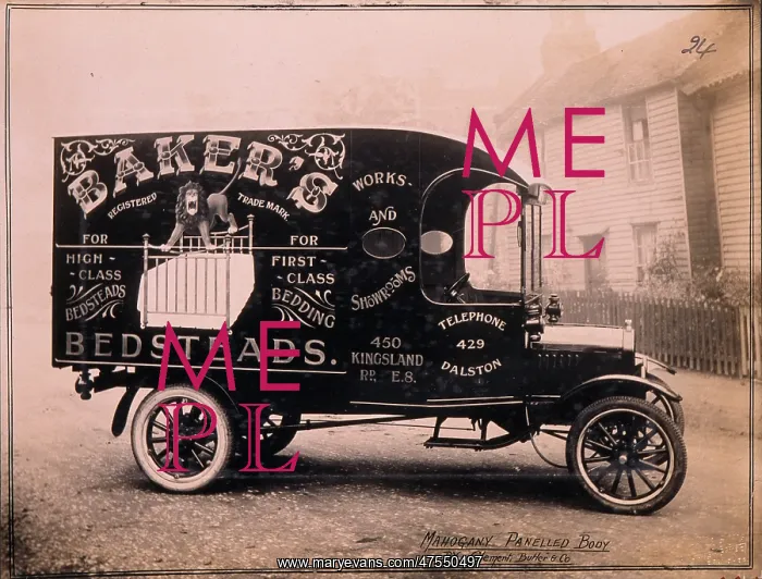 : Delivery Van for Baker's Bedsteads : Delivery Van for Baker's Bedsteads