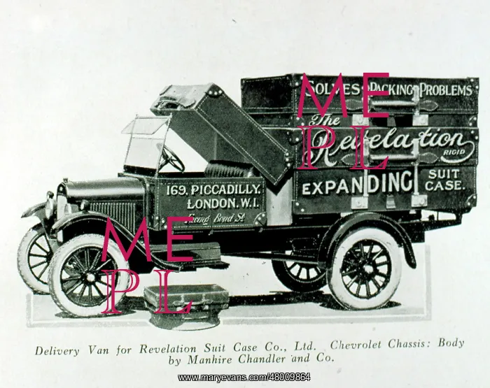 : Delivery van for Revelation Suit Case Company : Delivery van for Revelation Suit Case Company