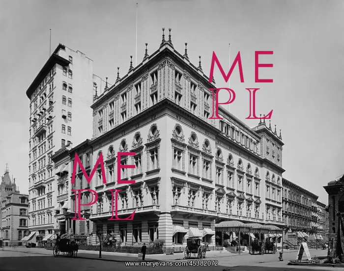 : Delmonicos restaurant at the corner of 5th : Delmonicos restaurant at the corner of 5th