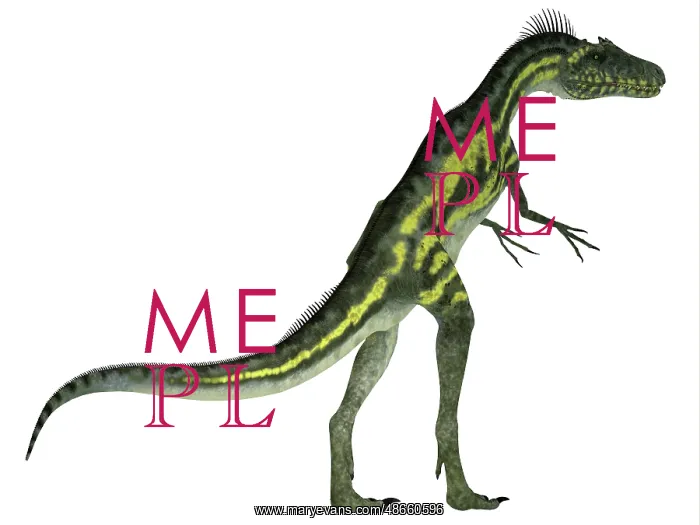  : Deltadromeus dinosaur, white background