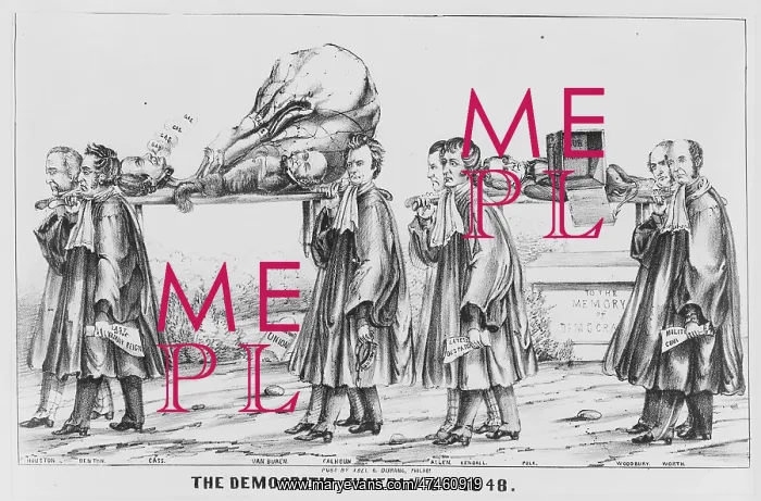: The Democratic funeral of 1848 : The Democratic funeral of 1848