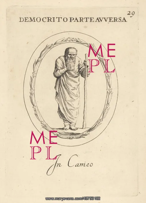 : Democritus, ancient Greek philosopher, c. - oo460-370 BC : Democritus, ancient Greek philosopher, c. - oo460-370 BC