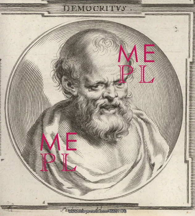 : Democritus, Ancient Greek philosopher, c.460-370 BC : Democritus, Ancient Greek philosopher, c.460-370 BC