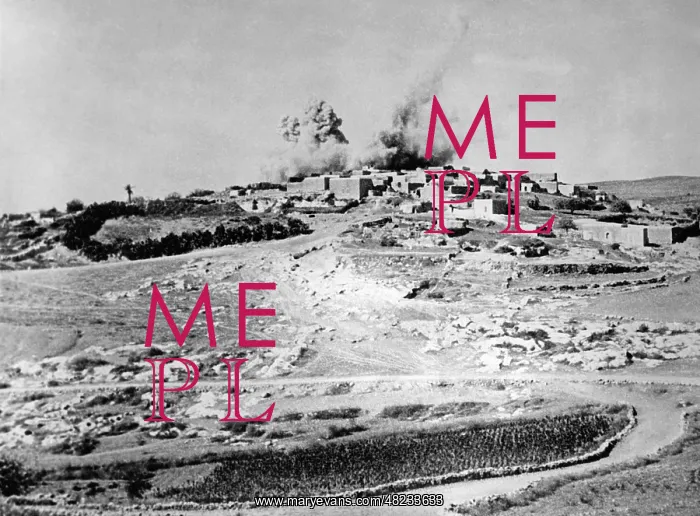 : Demolitions in a Palestinian village during the Arab : Demolitions in a Palestinian village during the Arab