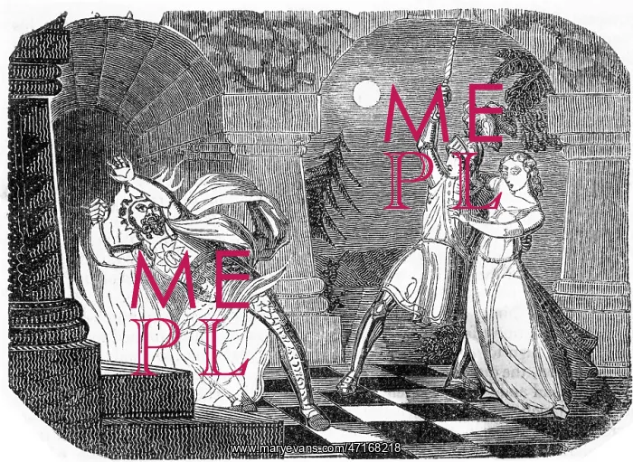 : Demon King repelled by knight : Demon King repelled by knight
