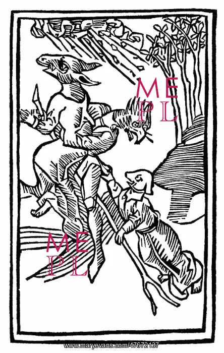 : Demons Riding to Witches Sabbath, 1489 : Demons Riding to Witches Sabbath, 1489
