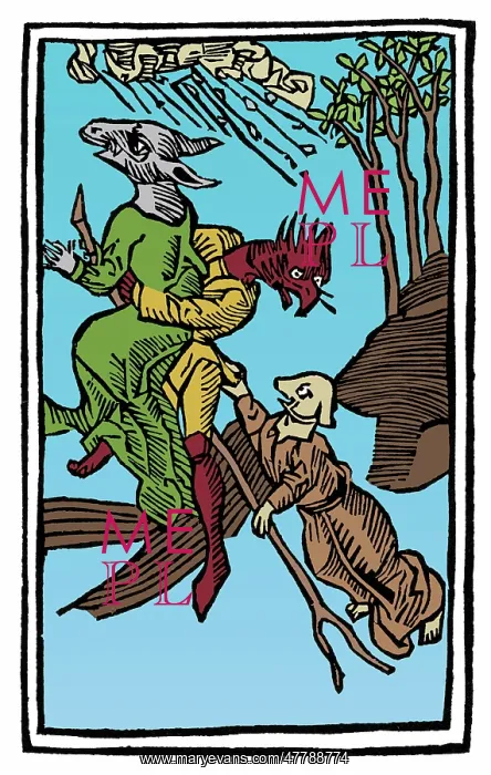 : Demons Riding to Witches Sabbath, 1489 : Demons Riding to Witches Sabbath, 1489