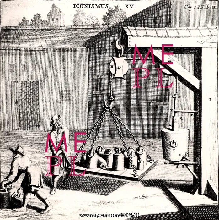 : Demonstrating the strength of a vacuum. by Otto : Demonstrating the strength of a vacuum. by Otto