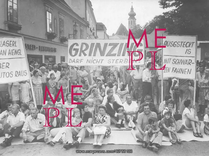 : Demonstration of > Action Grinzing < 1972 : Demonstration of > Action Grinzing < 1972