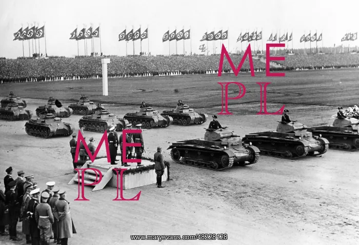 : Demonstration of armored troops at the Reichsparteitag ( : Demonstration of armored troops at the Reichsparteitag (
