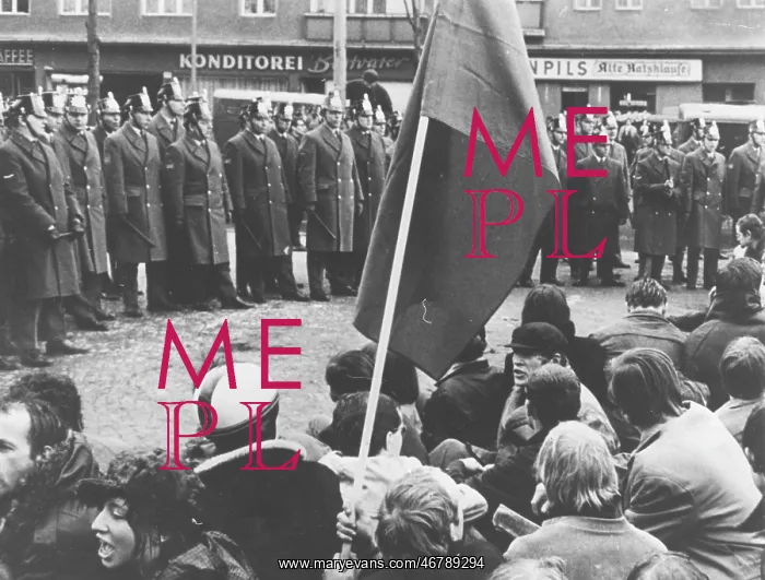 : Demonstration after assassination of Rudi Dutschke : Demonstration after assassination of Rudi Dutschke