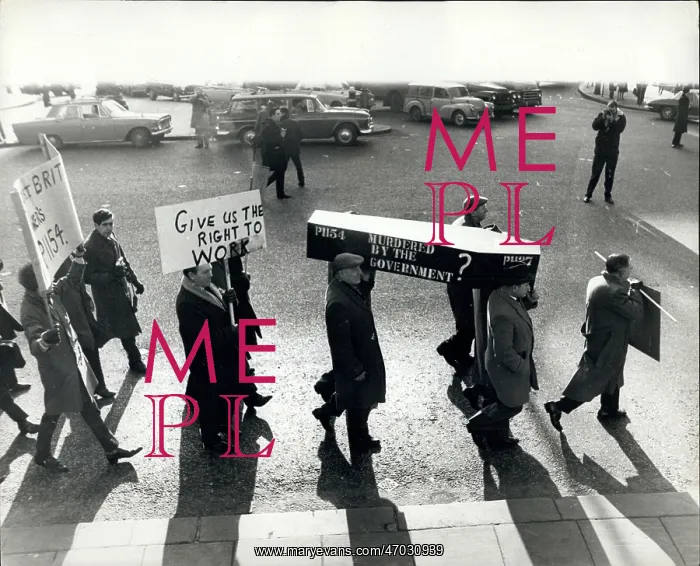 : Demonstration against cancellation of aircraft contracts : Demonstration against cancellation of aircraft contracts