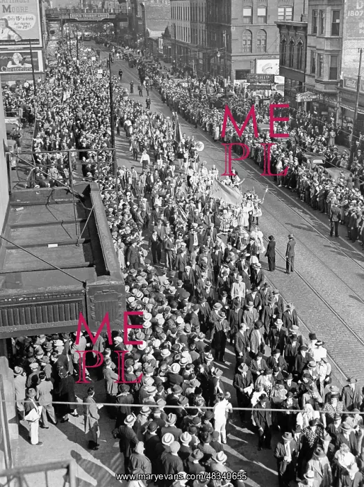 : Demonstration of the Czechs in Chicago, 1938 : Demonstration of the Czechs in Chicago, 1938