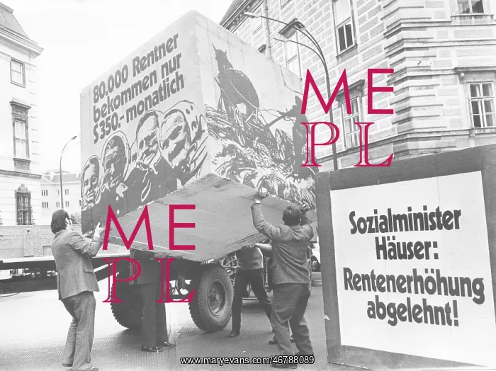 : Demonstration of farmers representatives in Vienna : Demonstration of farmers representatives in Vienna