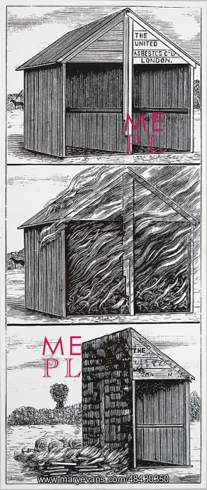 : Demonstration of fire proof properties of asbestos : Demonstration of fire proof properties of asbestos