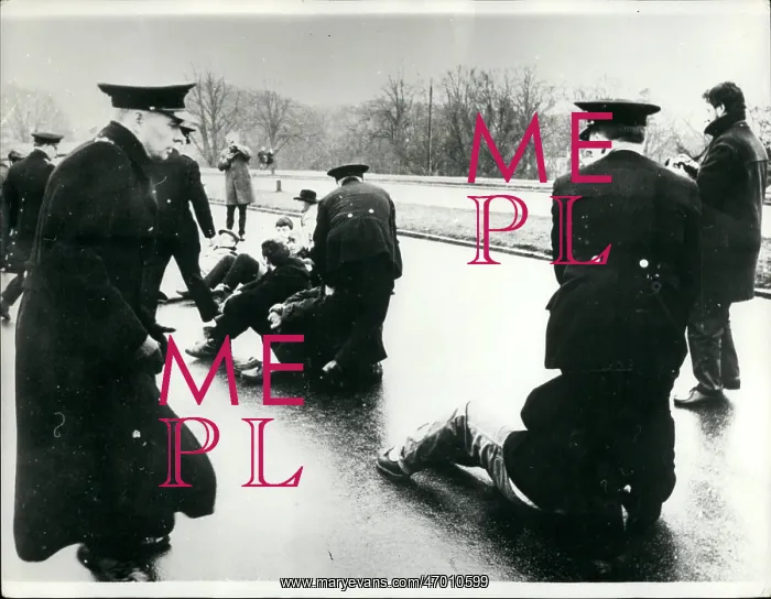 : Demonstration against German soldiers in Denmark : Demonstration against German soldiers in Denmark